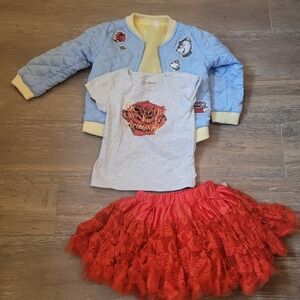 Disney Three-Piece Beauty & The Beast Girls' Outfit, 3T